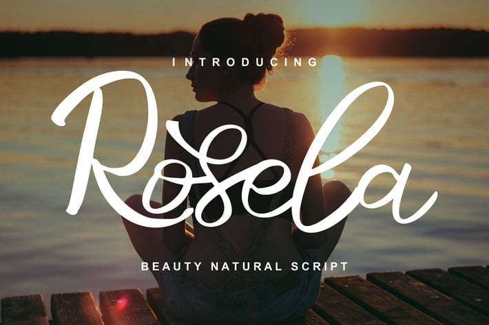 Rosela | Beauty Natural Script Font