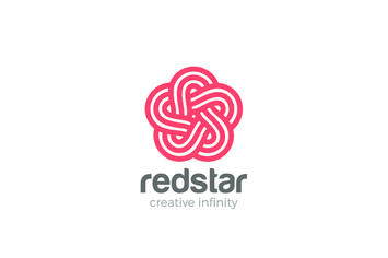 Logo Star five point looped design
