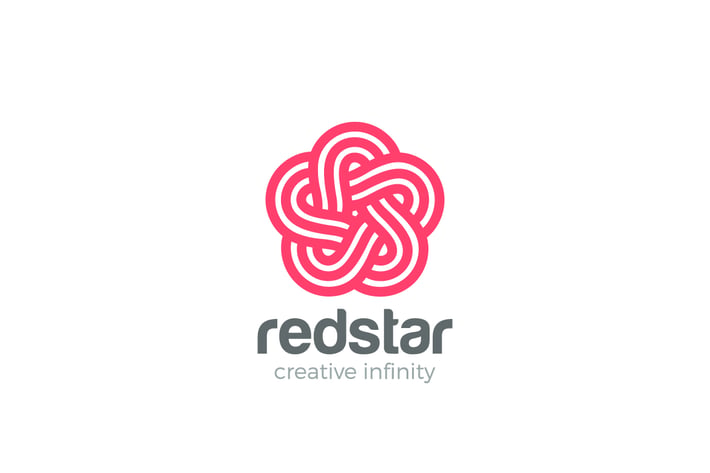 Logo Star five point looped design