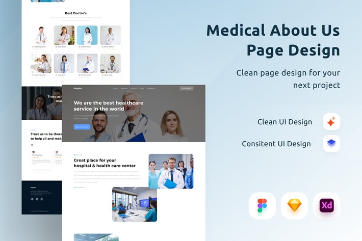 Medical About Us Page Design