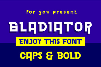 Gladiator - Modern Display Font