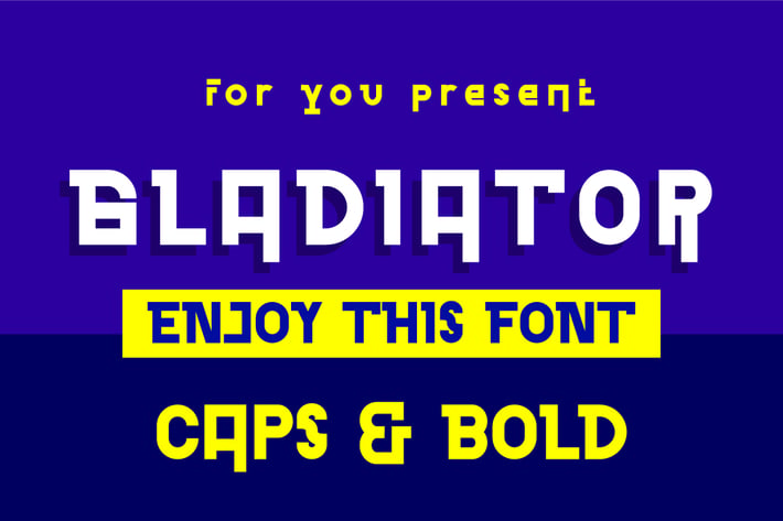 Gladiator - Modern Display Font