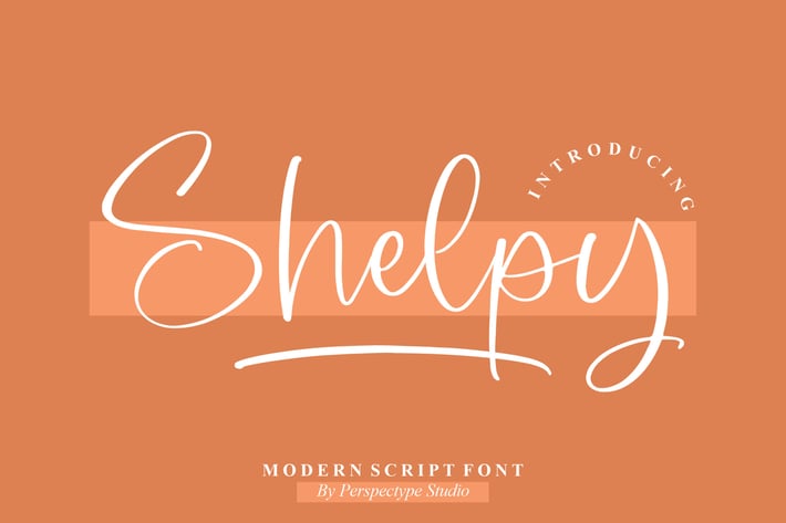 Shelpy Modern Script Font