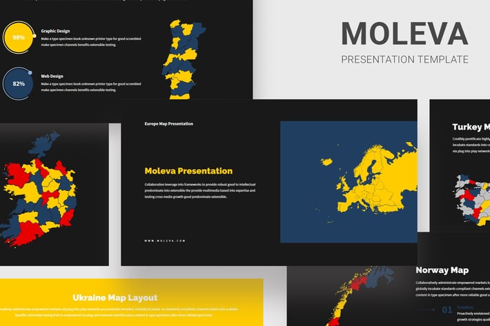 Moleva - Europe Map Keynote