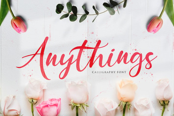 Anythings - Calligraphy Font