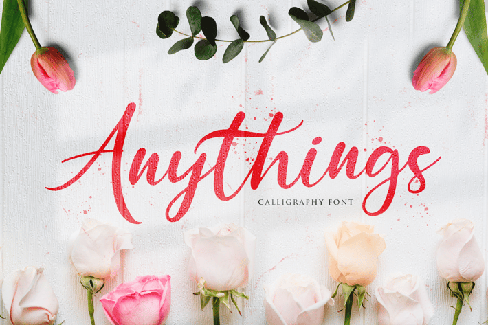 Anythings - Calligraphy Font