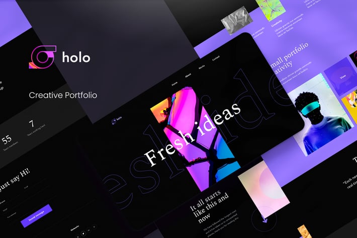 Holo - Creative Portfolio PSD Template