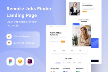 Remote Jobs Finder Landing Page
