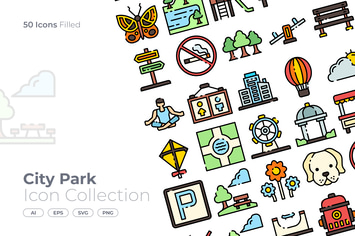 City Park Filled Icon