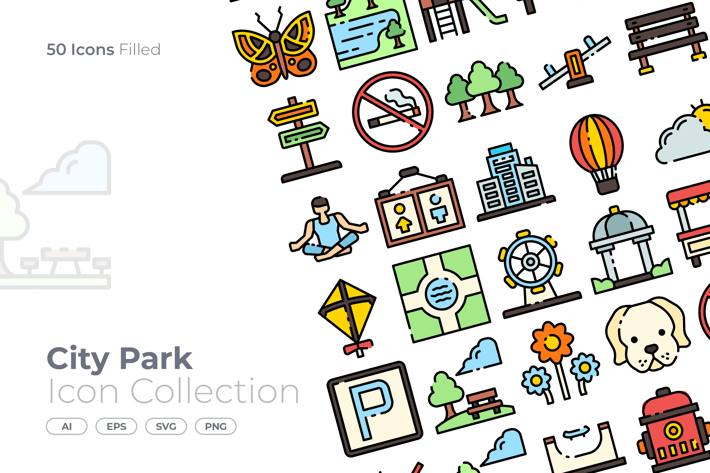City Park Filled Icon