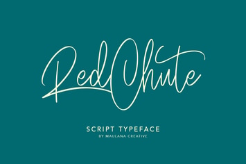 RedChute Modern Script Typeface Handmade Brush