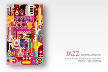Jazz Festival Poster vector illustration