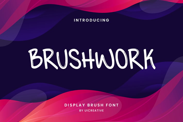  Brushwork Display Brush Font