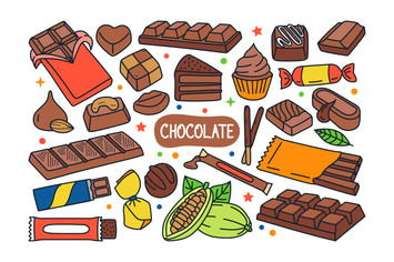 Chocolate Doodle Illustration