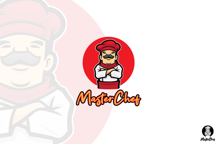 Chef Cartoon Mascot Logo