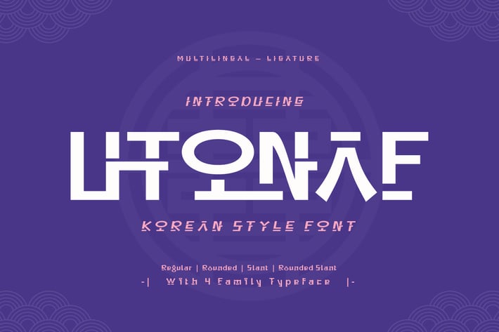 Utonaf - Korean Style Font