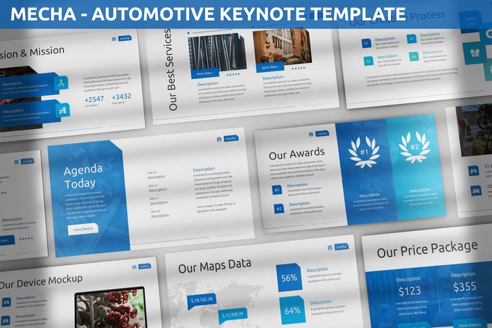 Mecha - Automotive Keynote Template