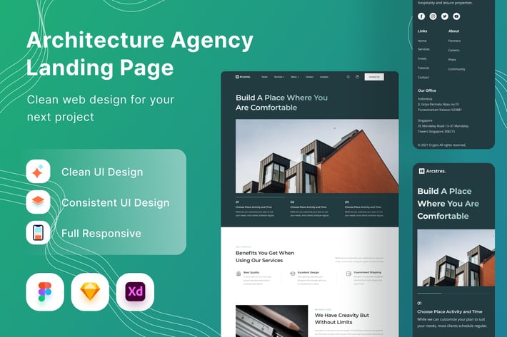 Architecture Agency Landing Page