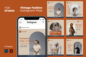 Vintage Fashion Instagram Post