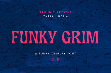 Funky Grim - Playful Pop Retro Horror Display Font