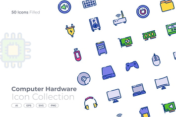 Computer Hardware Filled Icon