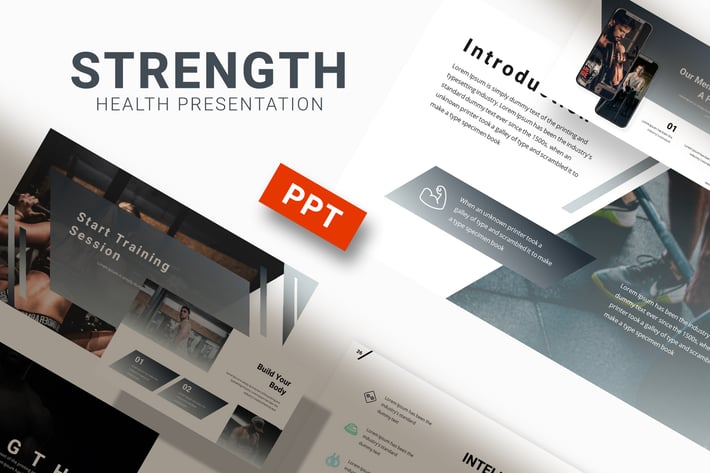 Strength - Gym Powerpoint Template