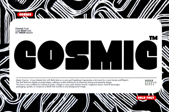 Cosmic - Logo Bold Font