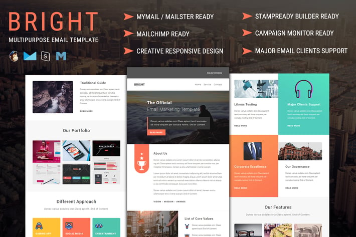 Bright - Multipurpose Responsive Email Template