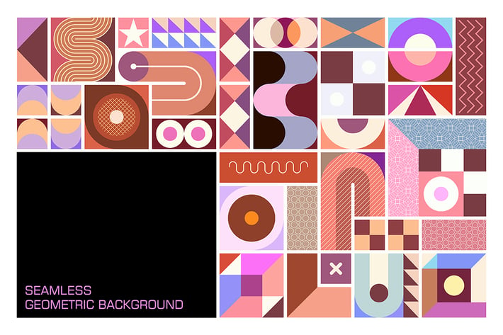 Seamless Geometric Vector Background