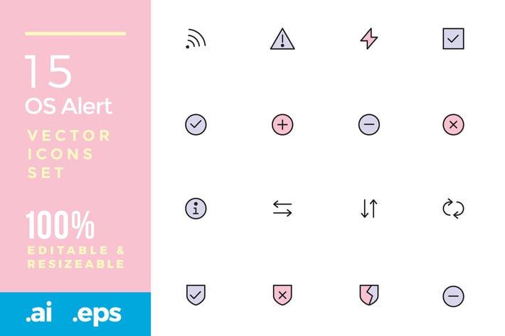 15 OS Alert icons