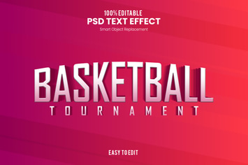 Basketball - Sporty PSD Text Effect