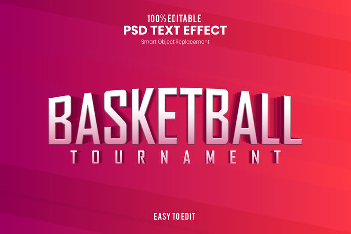 Basketball - Sporty PSD Text Effect
