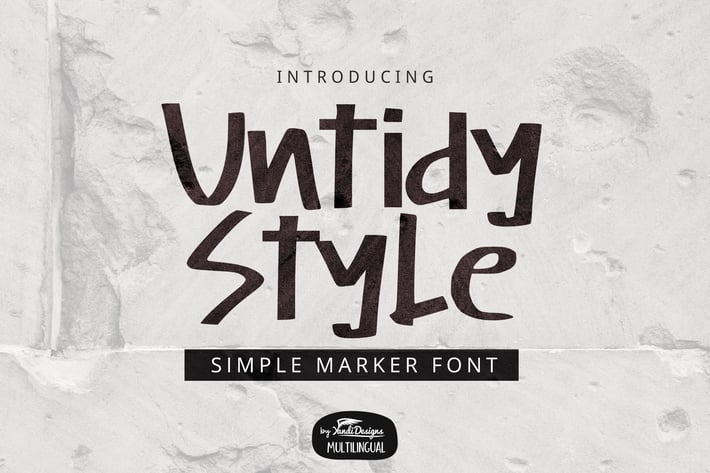 Untidy Style Font