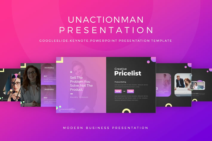 Unactionman Presentation Template