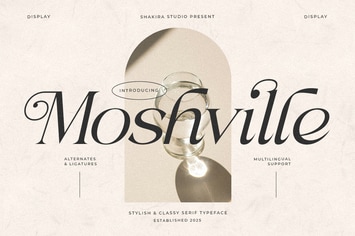 Moshville - Stylish & Classy Serif
