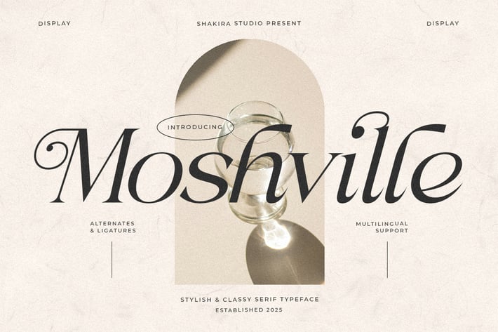 Moshville - Stylish & Classy Serif