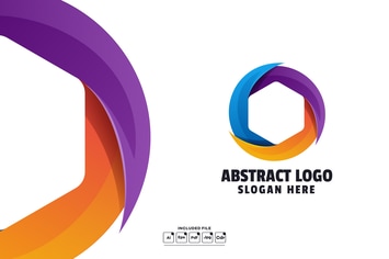 Abstract Gradient Logo Template