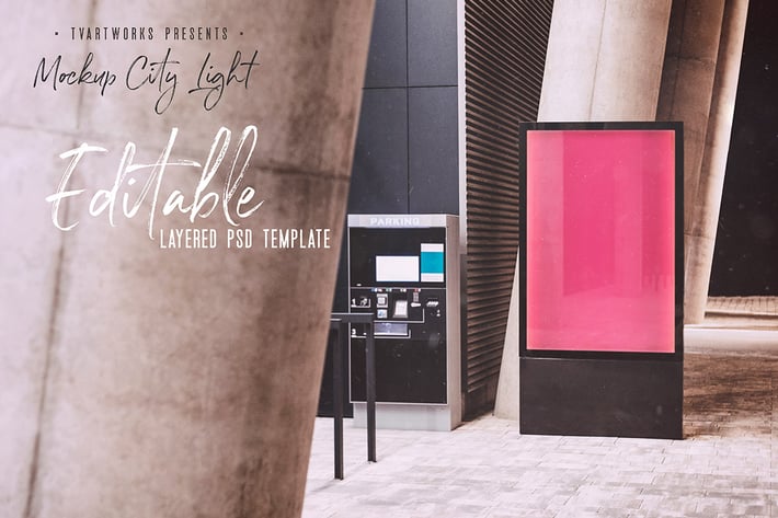 City Light Board Poster Mockup 09