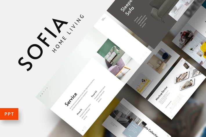 Sofia - Home Interior Furniture Powerpoint Templat