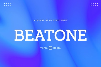 Beatone - Modern Clean Slab Serif Logo Font