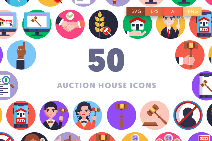 50 Auction House Icons