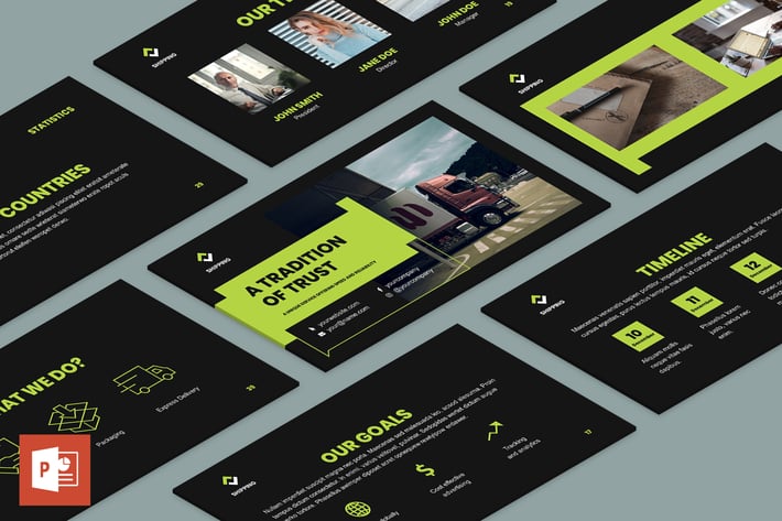 Shipping PowerPoint Presentation Template