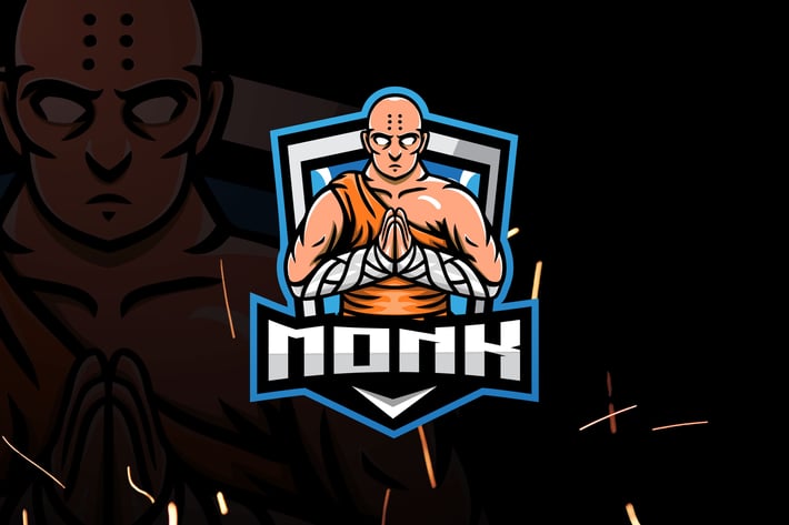 Monk Esports - Mascot & Esport Logo