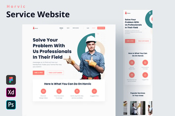 Horvic - Home Repair Website Homepage