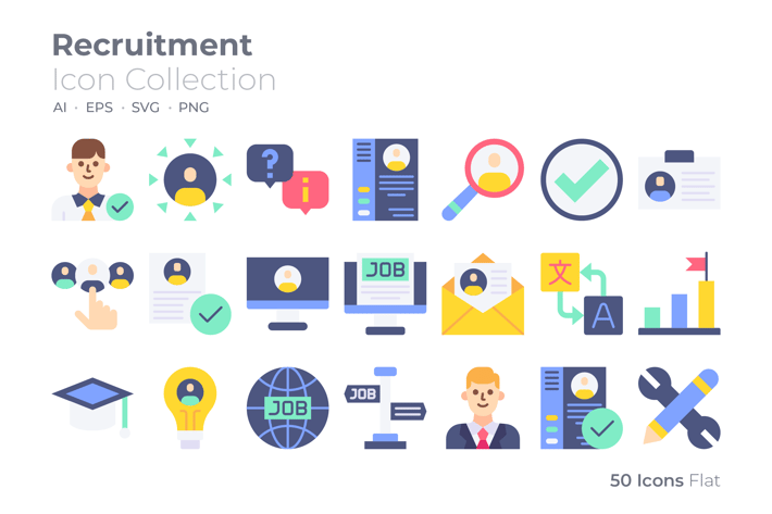 Recruitment Color Icon