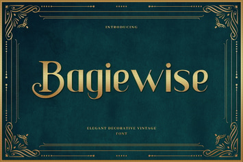 Bagiewise - Luxury Art Deco Typeface