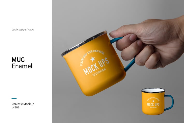Mug Enamel Mock Up