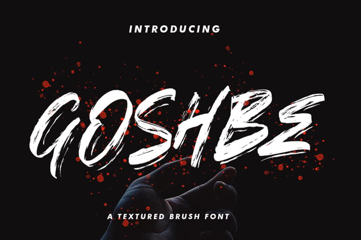 Goshbe Brush Font