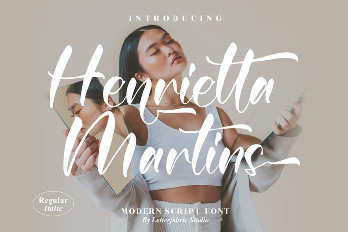 Henrietta Martins Modern Script Font
