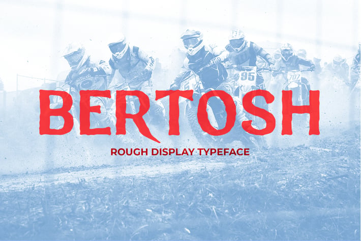 Bertosh Rough Display Typeface